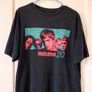 Vintage 1997 Matchbox Twenty T-Shirt | Giant Tag | XL | Black Graphic Tee